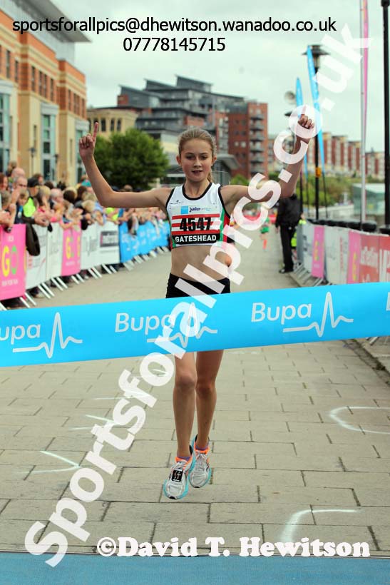 Girls BUPA Junior Great North Run. Photo: David T. Hewitson/Sports for All Pics